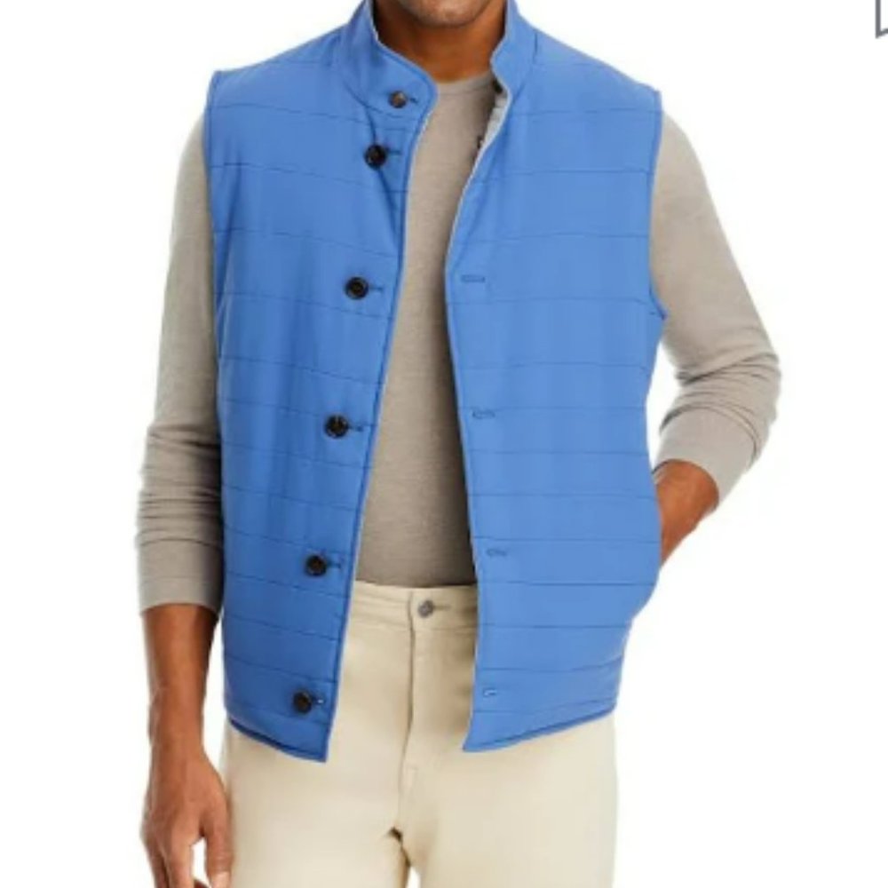 COPY - Men's Peter Millar Reversible Vest (Blue and Grey)
